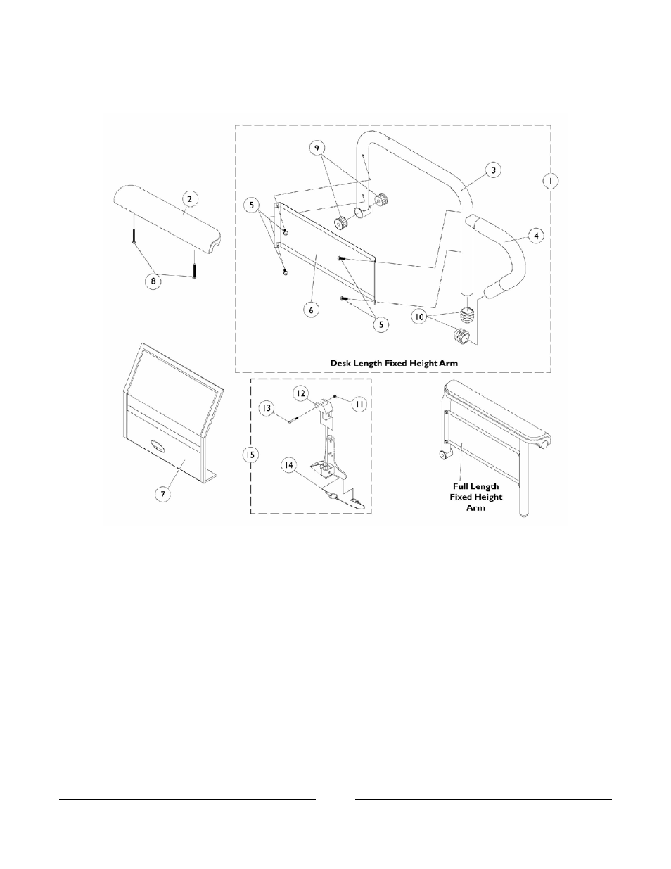 Arms, fixed height | Invacare Xterra GT User Manual | Page 39 / 119