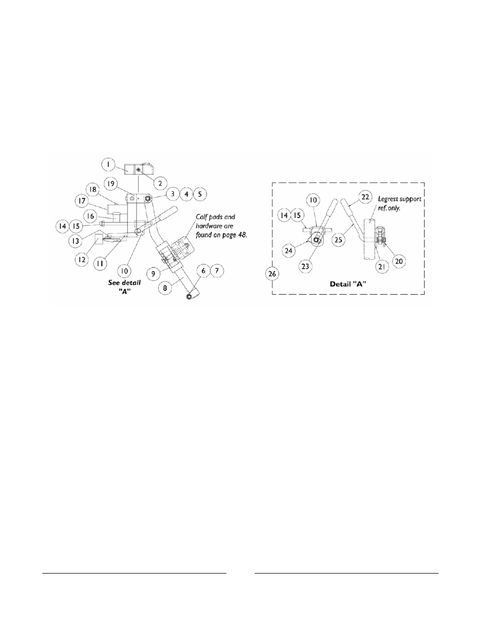 At5544 legerst supports | Invacare Xterra GT User Manual | Page 54 / 119
