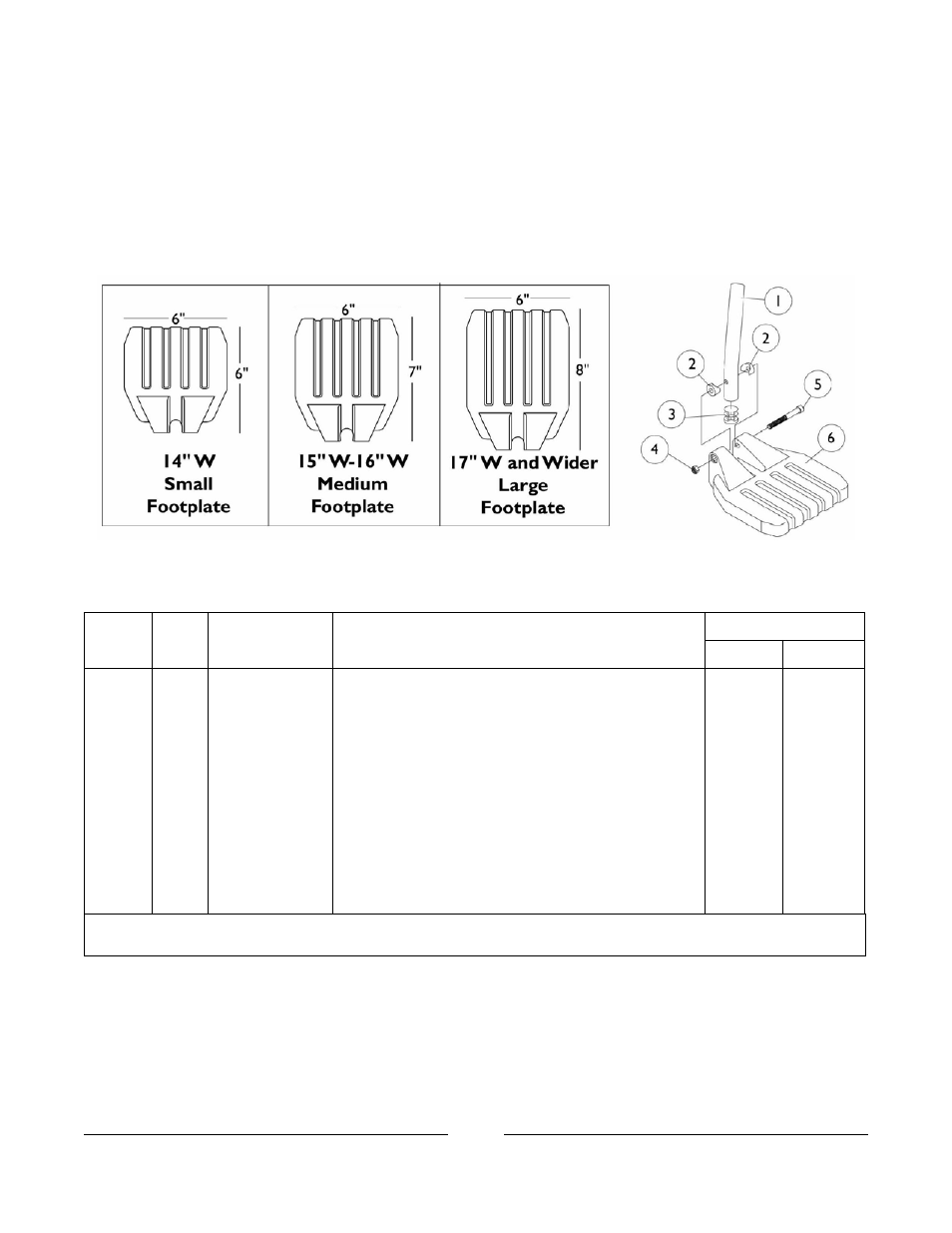 Pivot/slide tube and 1651 composite footplates | Invacare Xterra GT User Manual | Page 59 / 119