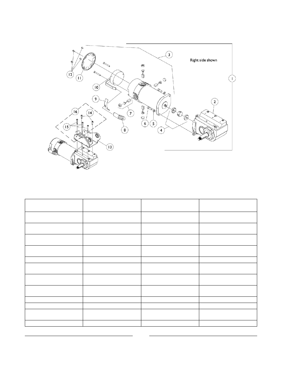 Pole motor and gearbox assembly | Invacare Xterra GT User Manual | Page 73 / 119