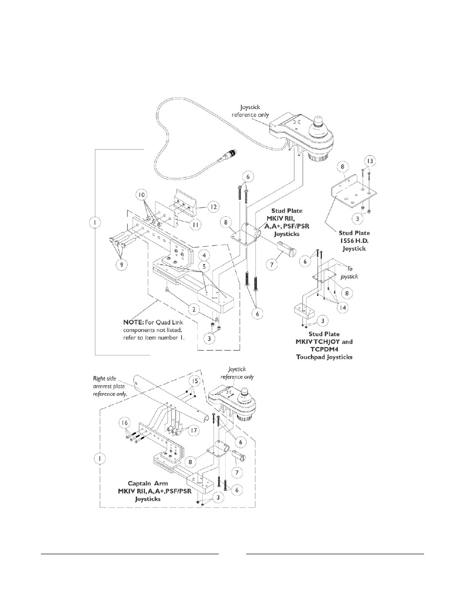 Quad link assembly | Invacare Xterra GT User Manual | Page 94 / 119