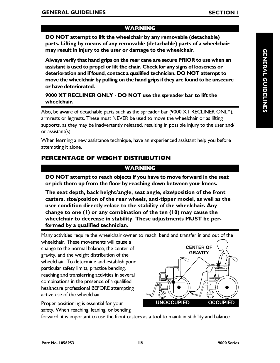 Invacare 9000 XT User Manual | Page 15 / 60