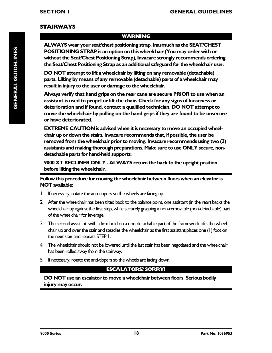 Invacare 9000 XT User Manual | Page 18 / 60