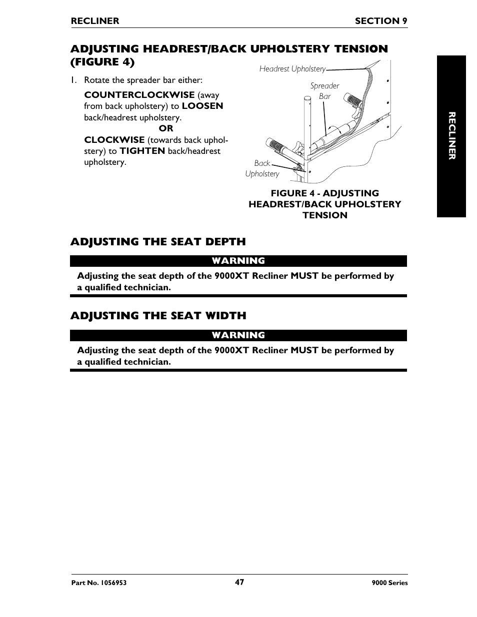 Invacare 9000 XT User Manual | Page 47 / 60