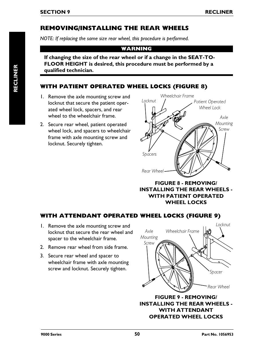Invacare 9000 XT User Manual | Page 50 / 60