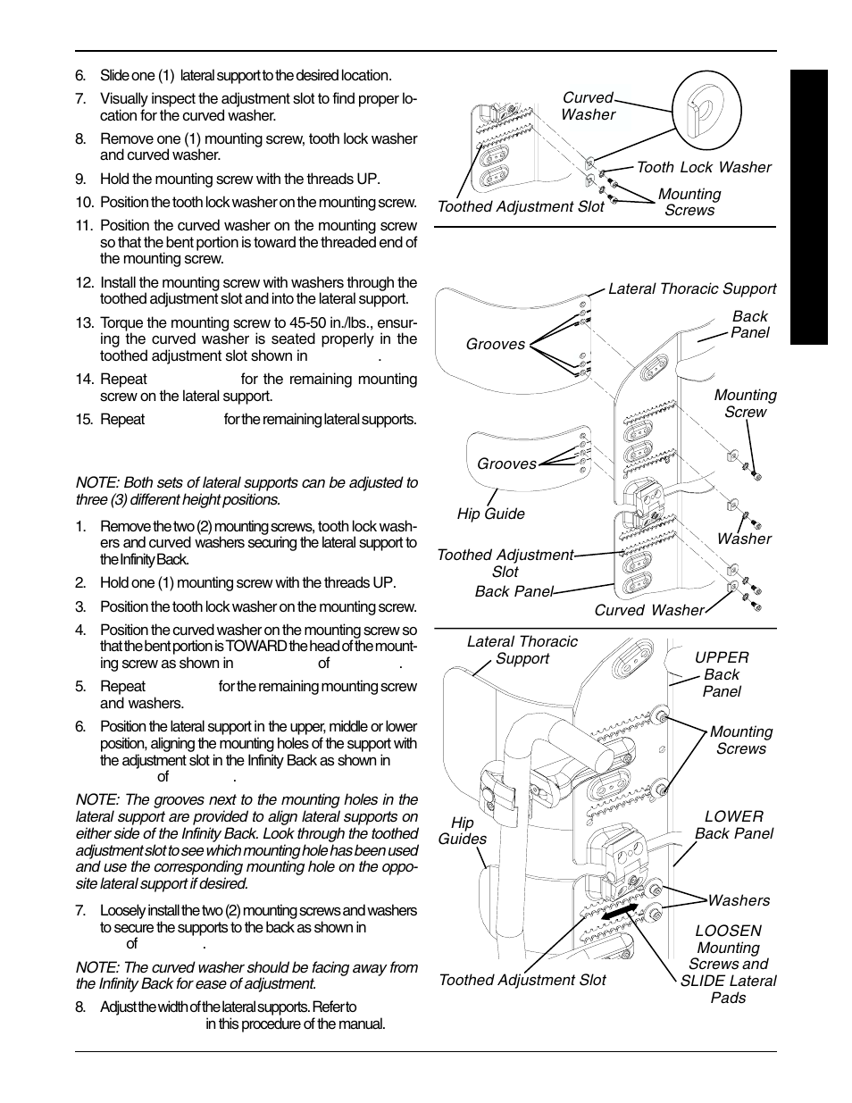 Invacare Infinity Back Support User Manual | Page 13 / 16