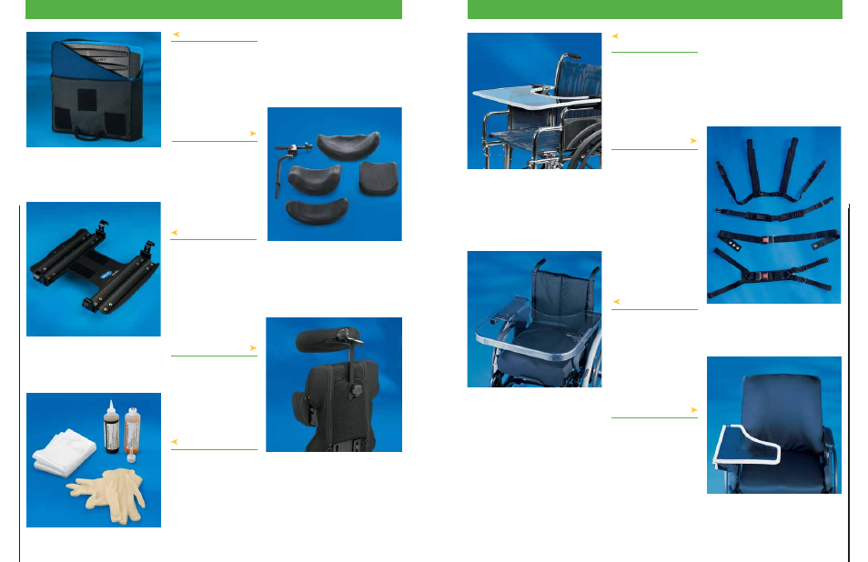 Invacare, Seating & positioning accessories | Invacare ITSG User Manual | Page 8 / 8