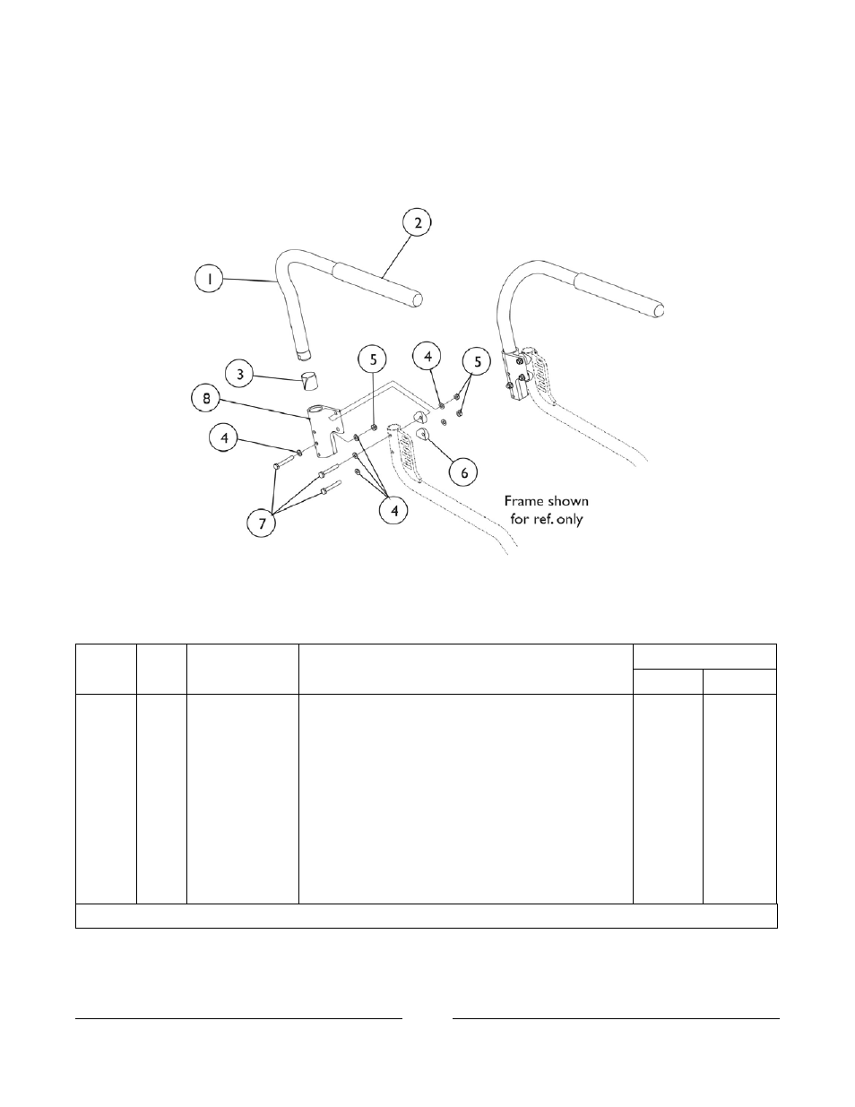 Half arms and hardware | Invacare A4 User Manual | Page 43 / 80