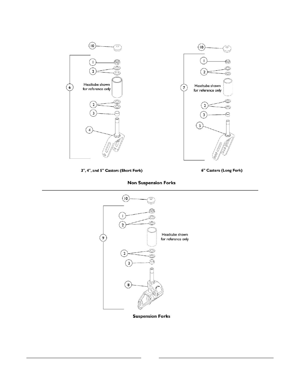 Forks and hardware | Invacare A4 User Manual | Page 51 / 80