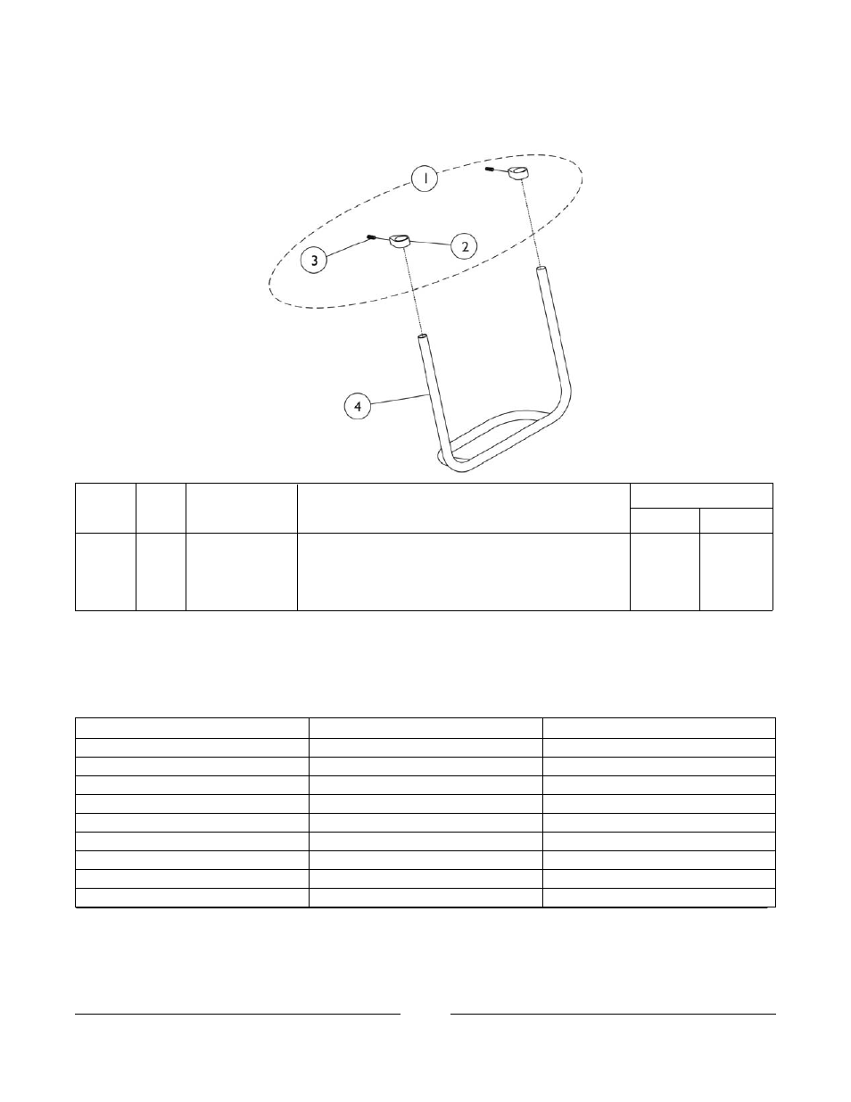 Rigid tubular footplate, Tapered front only | Invacare A4 User Manual | Page 77 / 80