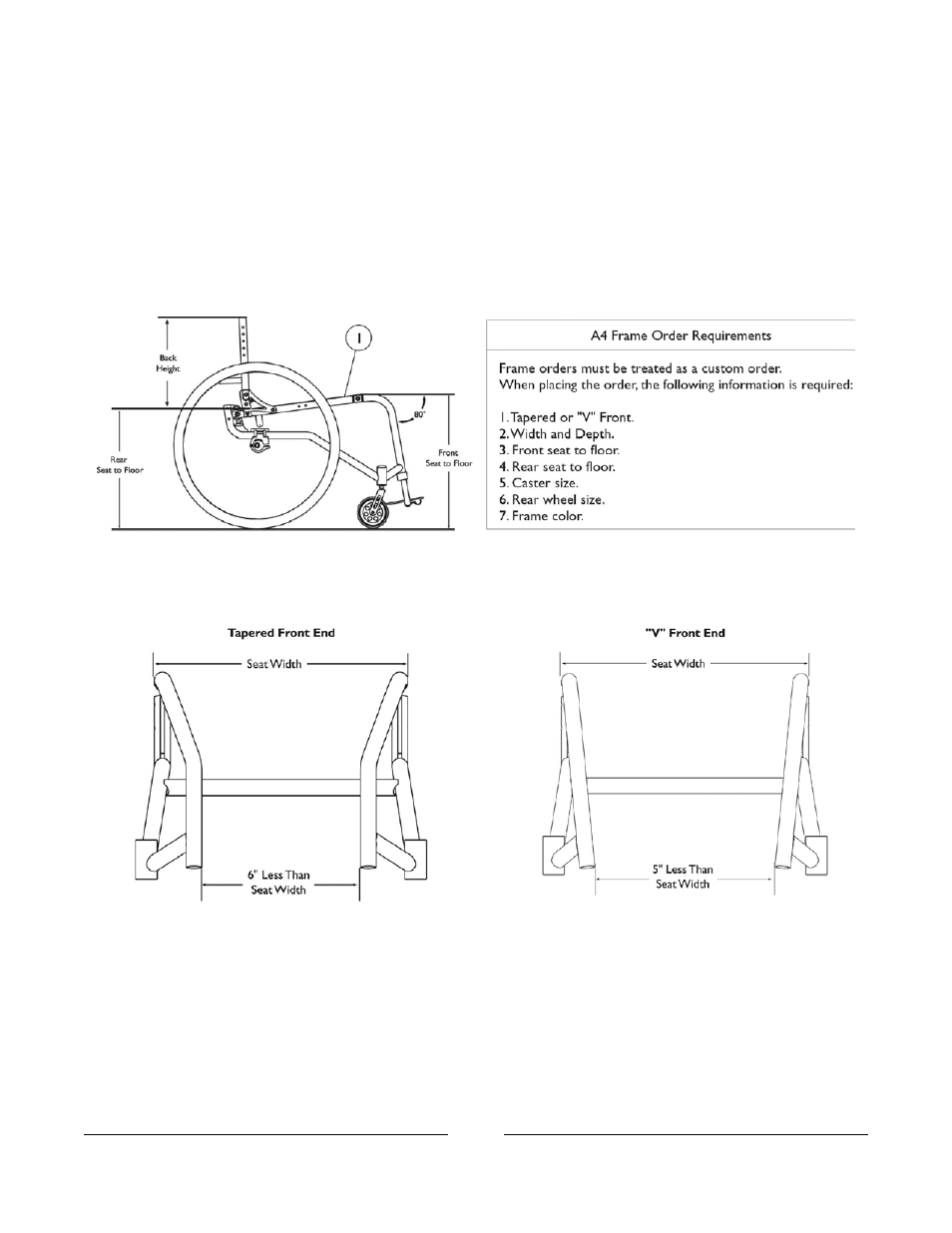 Frame | Invacare A4 User Manual | Page 8 / 80
