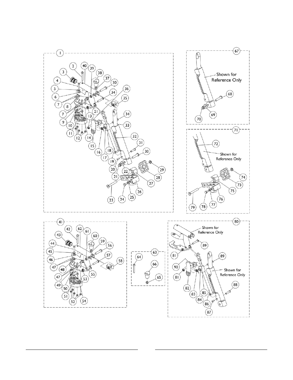 Elevating legrest support assemblies - elrss | Invacare AX3 User Manual | Page 36 / 56