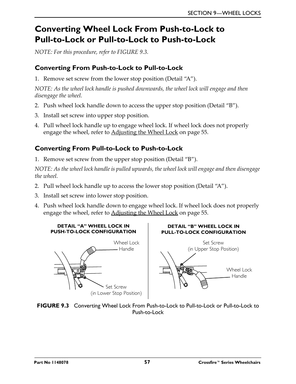 Invacare CROSSFIRE T6 User Manual | Page 57 / 60