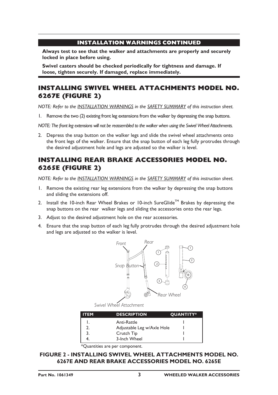 Invacare 6267E User Manual | Page 3 / 20