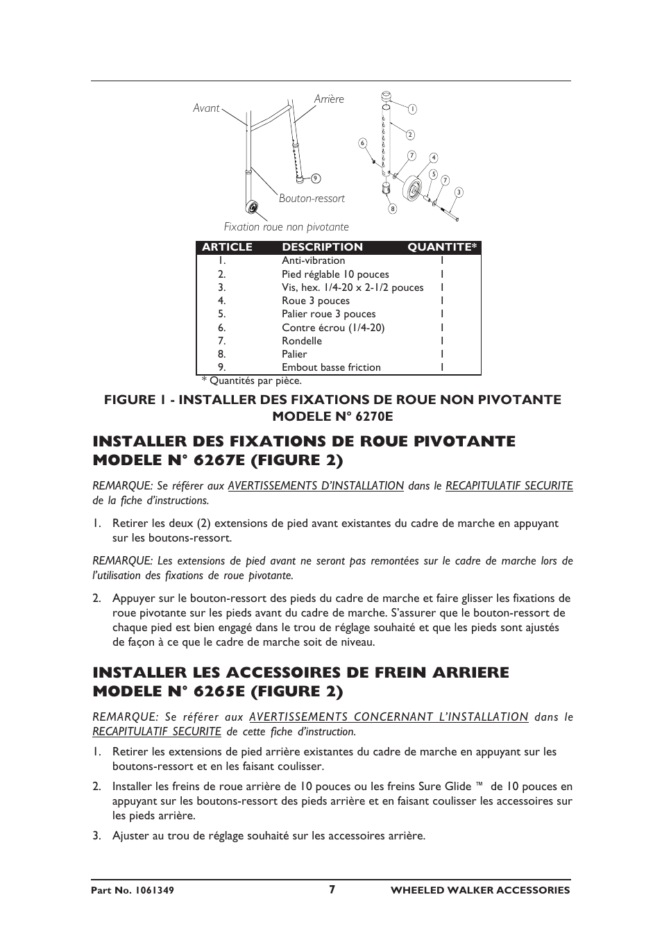 Invacare 6267E User Manual | Page 7 / 20