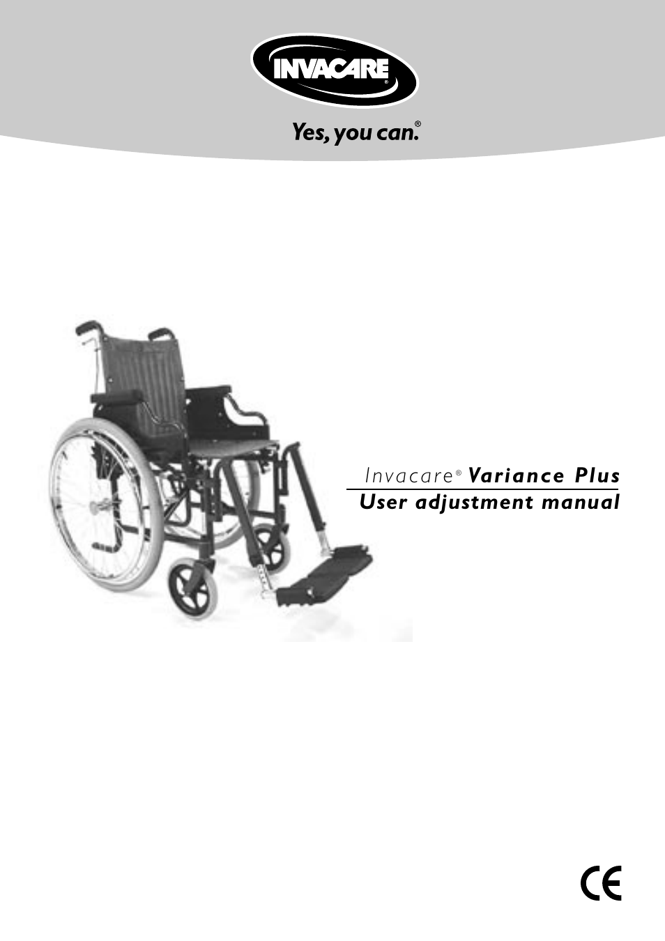 Invacare Variance Plus User Manual | 36 pages