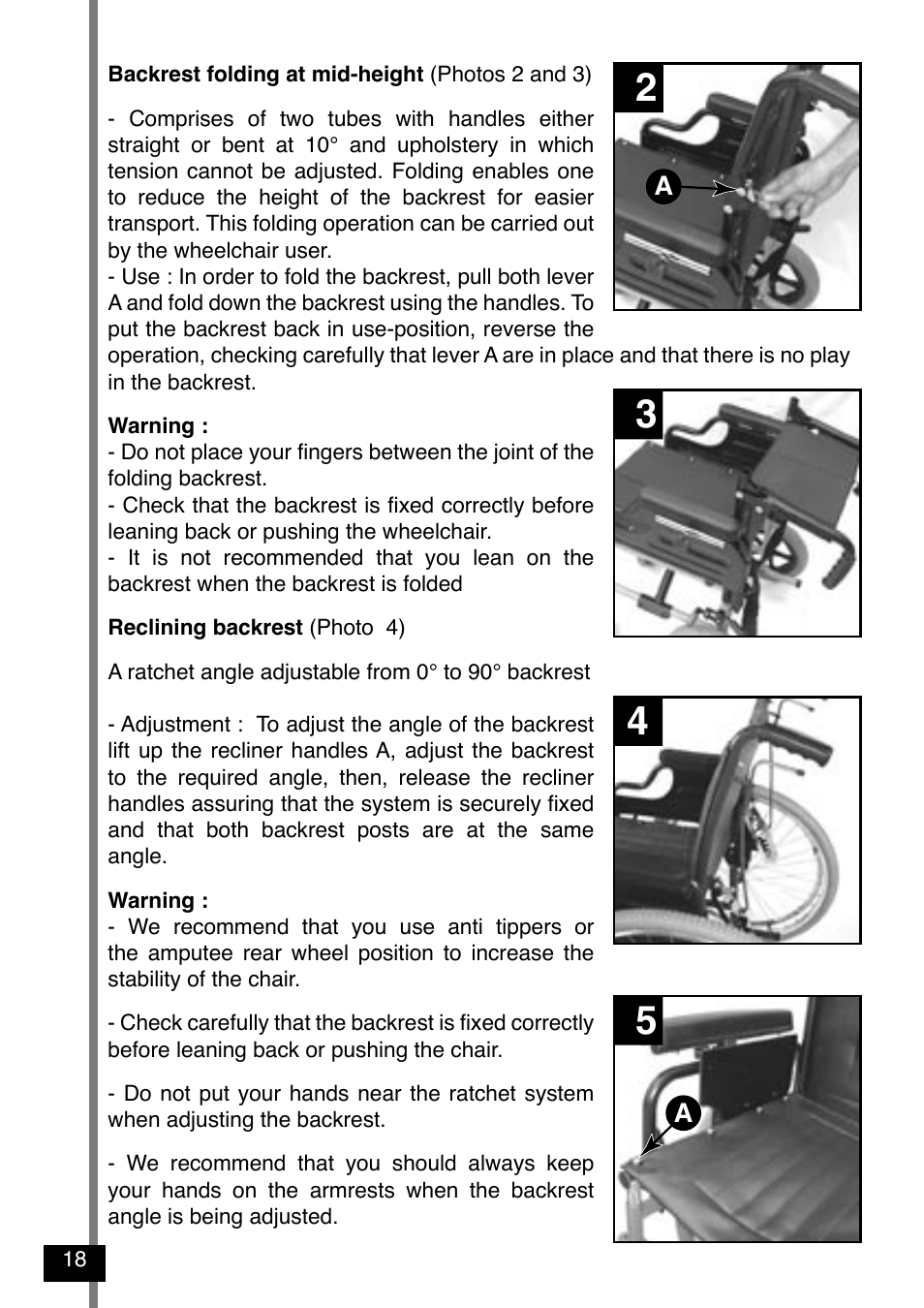 Invacare Variance Plus User Manual | Page 20 / 36
