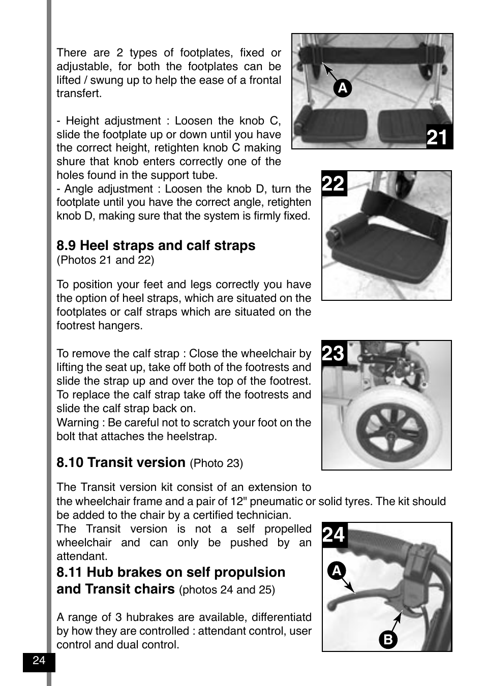 Invacare Variance Plus User Manual | Page 26 / 36