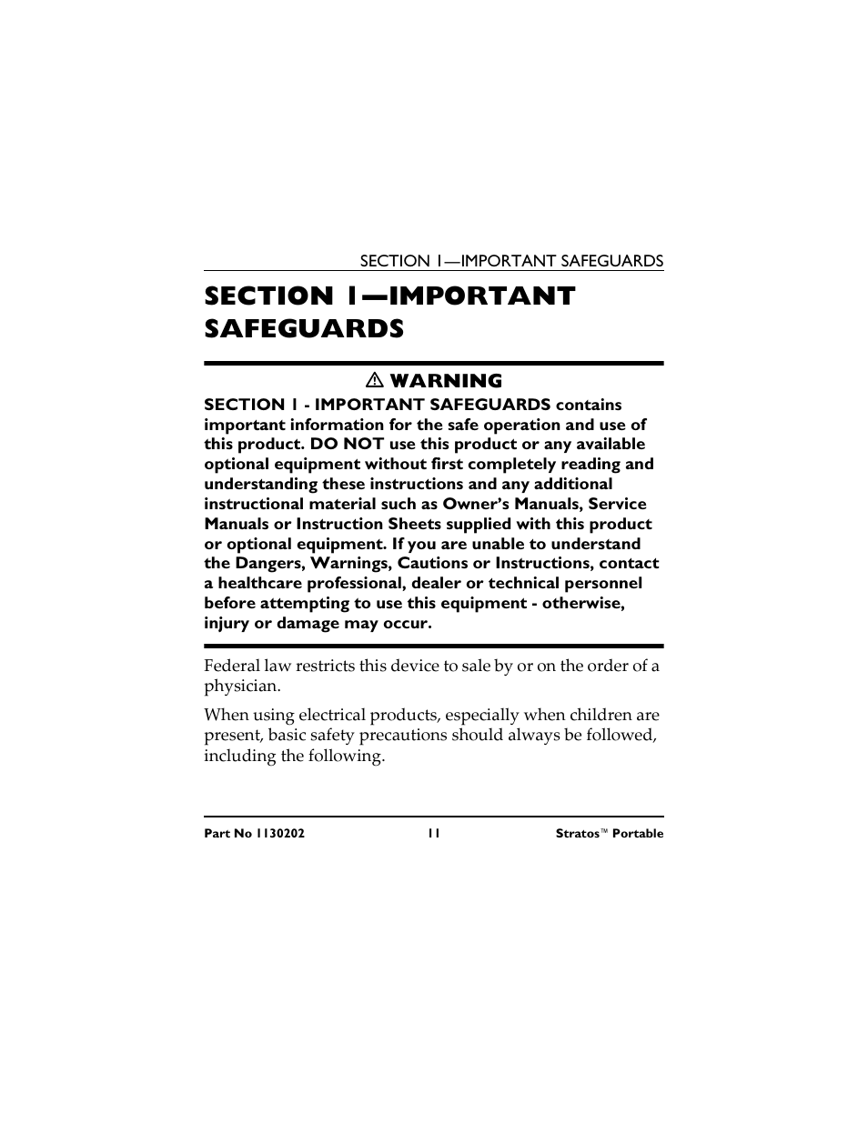 Section 1- important safeguards, M warning, Section 1- medidas de seguridad importantes | M advertencia, Section 1- mesures de protection importantes, M mise en garde | Invacare IRC 1720 User Manual | Page 11 / 124