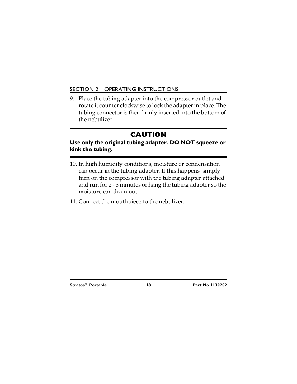 Caution, Connect the mouthpiece to the nebulizer, Precaución | Conecte la boquilla al nebulizador, Attention, Raccorder l’embout buccal sur le nébuliseur | Invacare IRC 1720 User Manual | Page 18 / 124