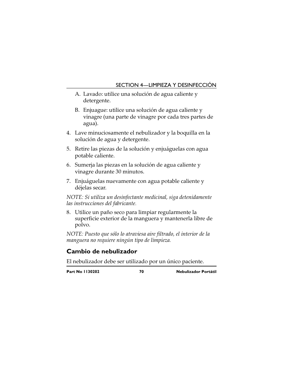 Invacare IRC 1720 User Manual | Page 70 / 124