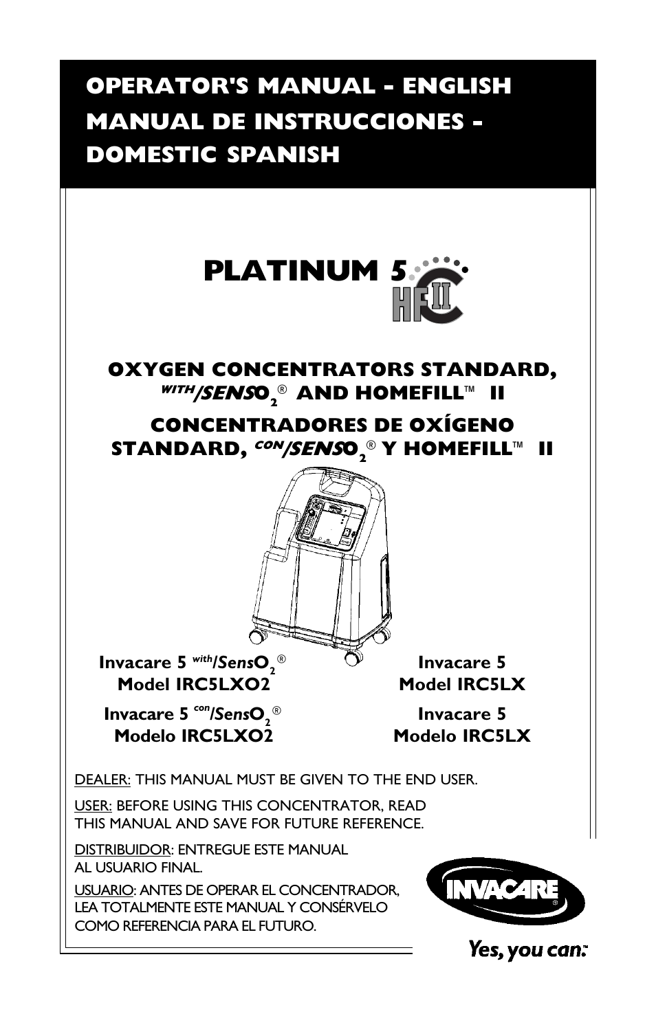 Invacare IRC5LXO2 User Manual | 44 pages