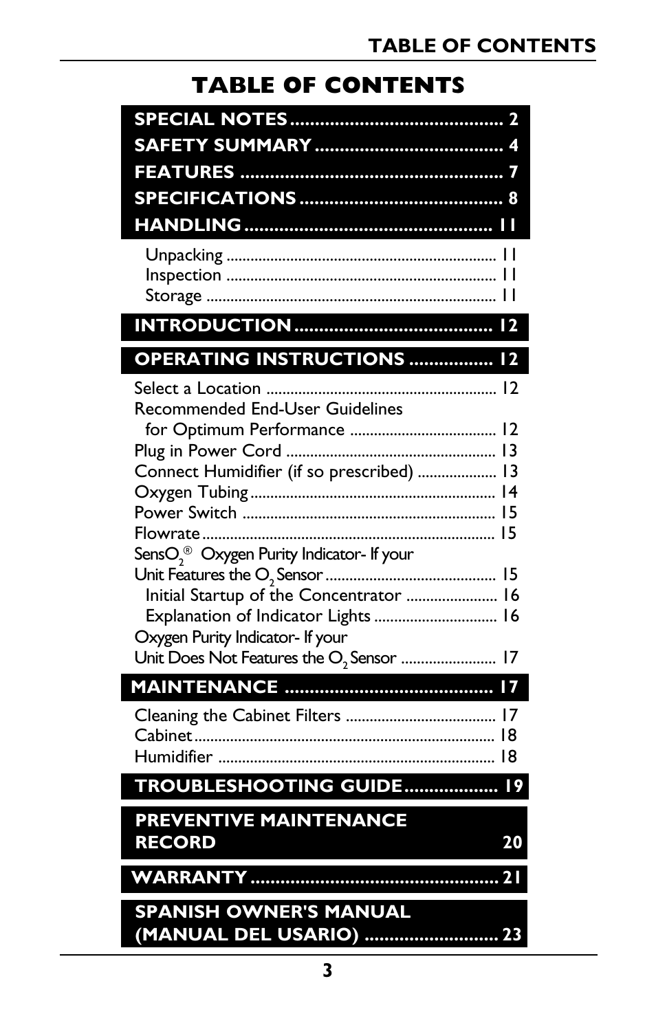 Invacare IRC5LXO2 User Manual | Page 3 / 44