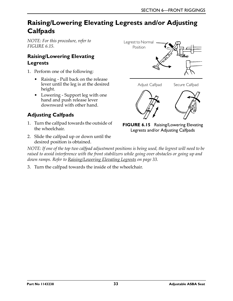 Invacare Adjustable ASBA Seat User Manual | Page 33 / 76