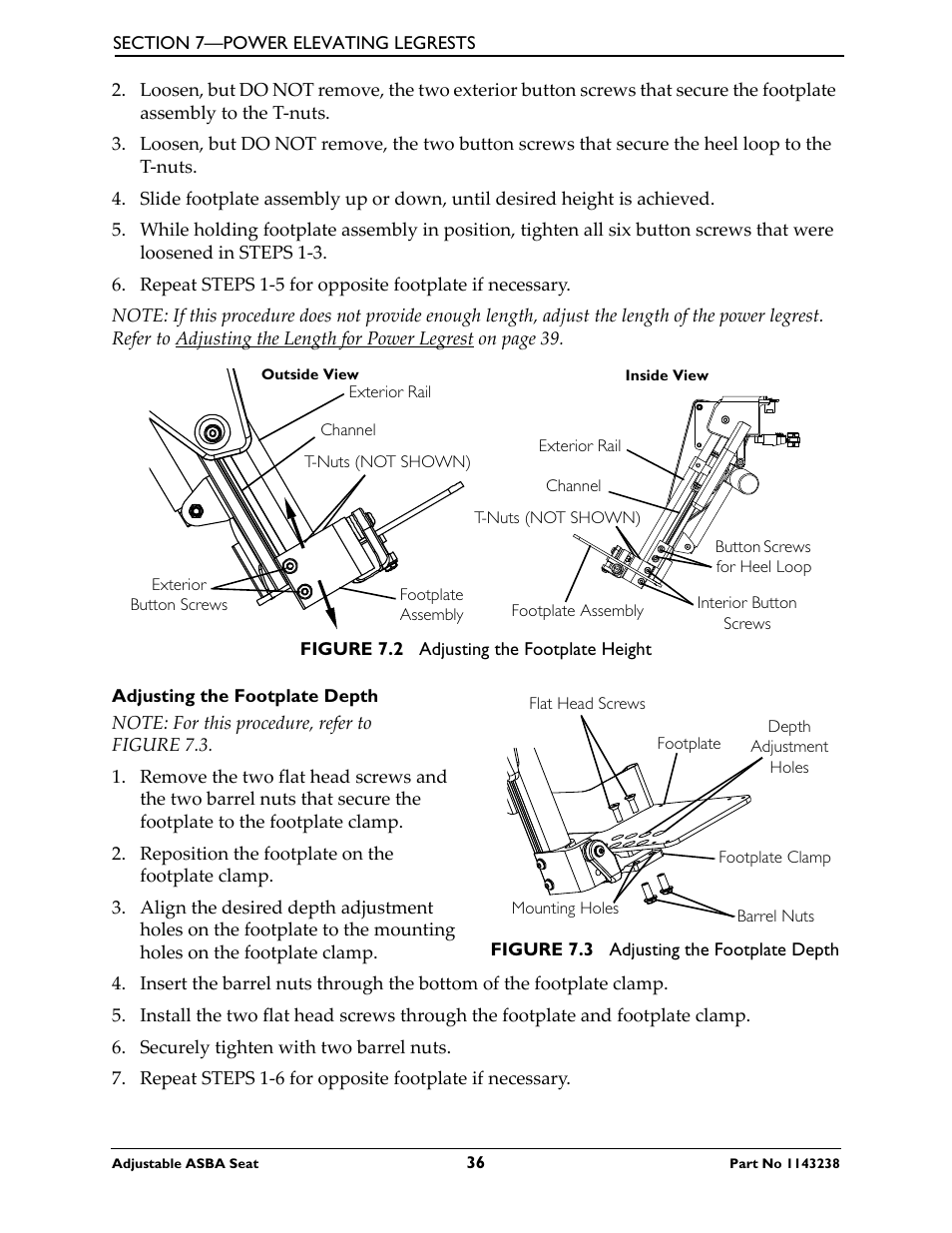Invacare Adjustable ASBA Seat User Manual | Page 36 / 76