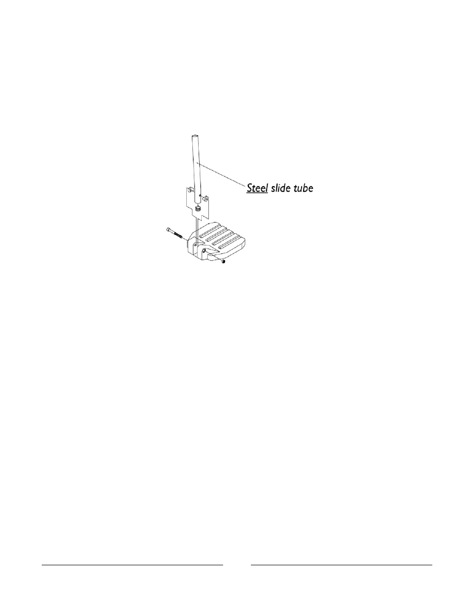 Pivot/ slide tube and composite footplates | Invacare Arrow User Manual | Page 101 / 240