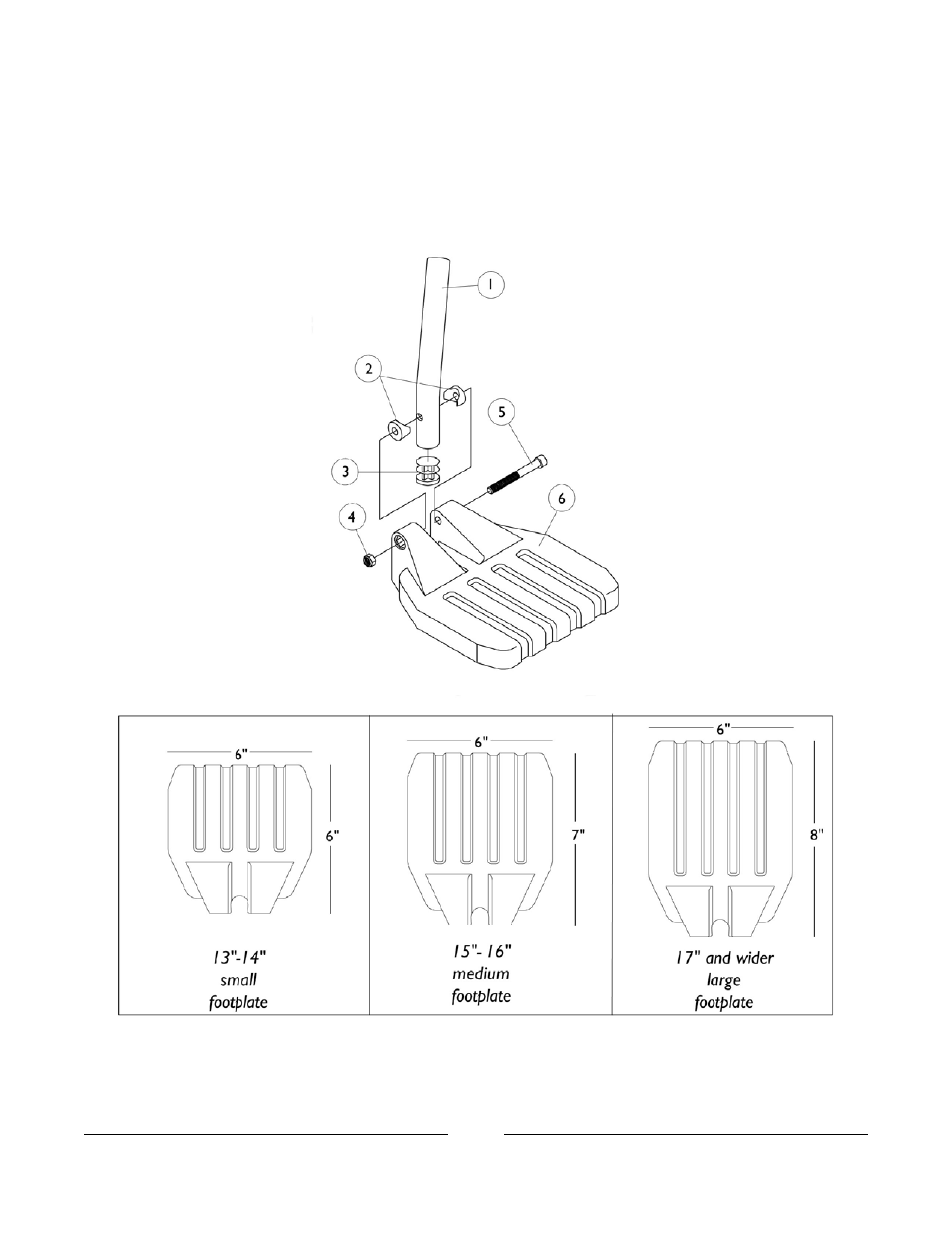 Pivot/ slide tube and composite footplates | Invacare Arrow User Manual | Page 103 / 240