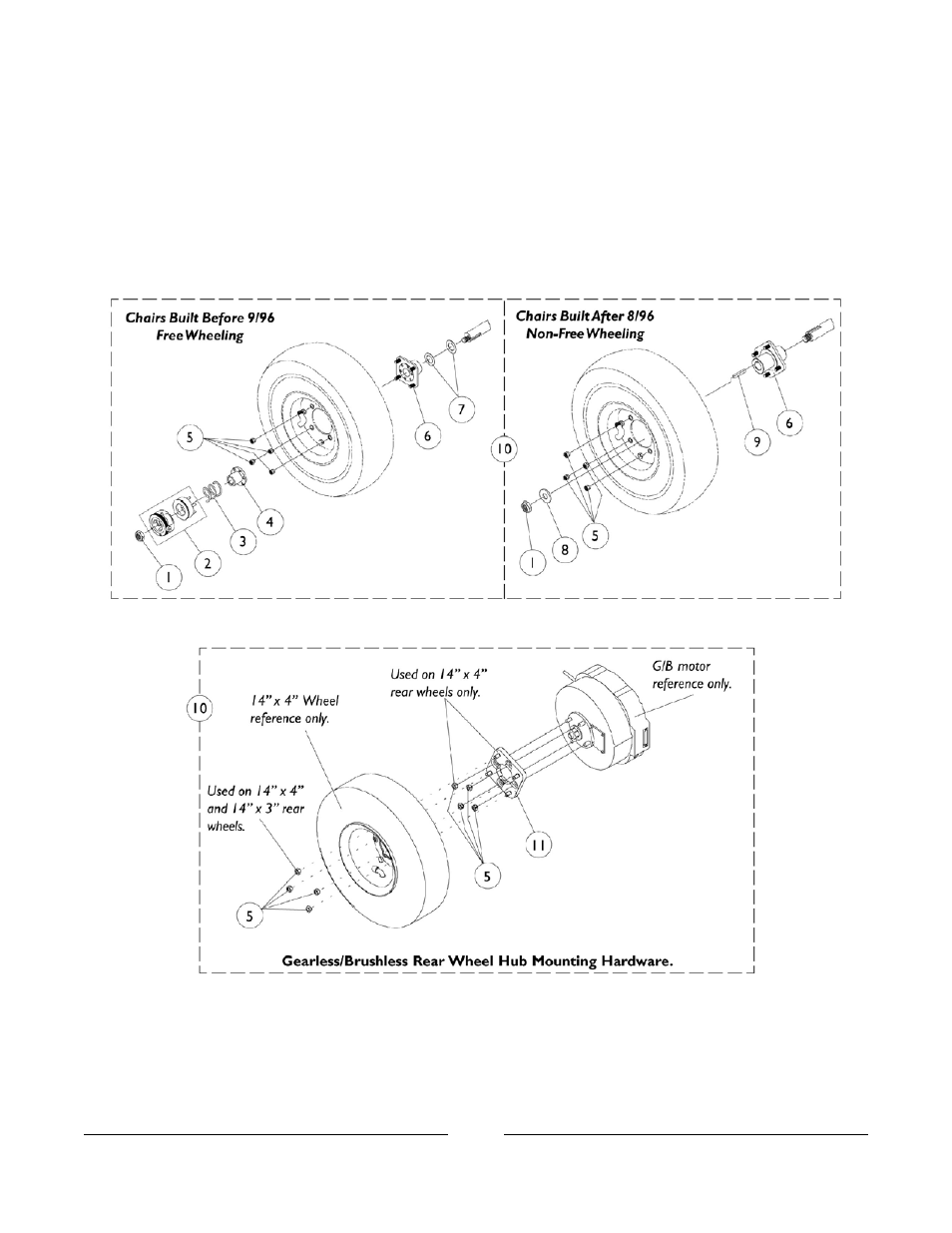 Hub mounts | Invacare Arrow User Manual | Page 175 / 240
