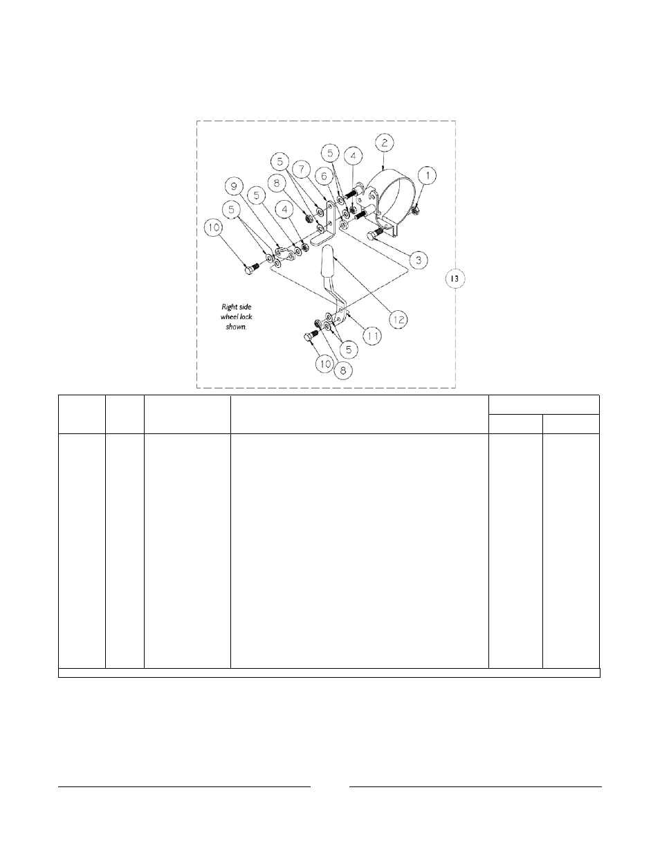 Wheel lock, Before 7/1/95) | Invacare Arrow User Manual | Page 180 / 240