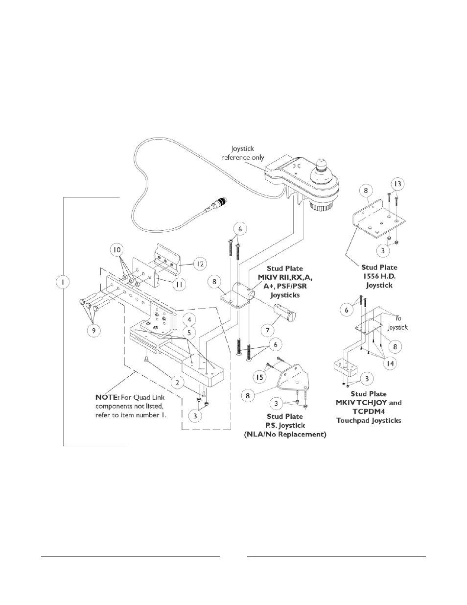 Quad link assembly | Invacare Arrow User Manual | Page 210 / 240