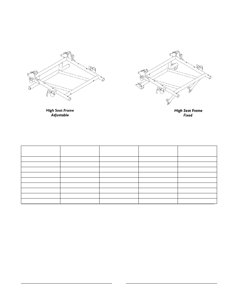 1/2" s-t-f standard tall) | Invacare Arrow User Manual | Page 45 / 240