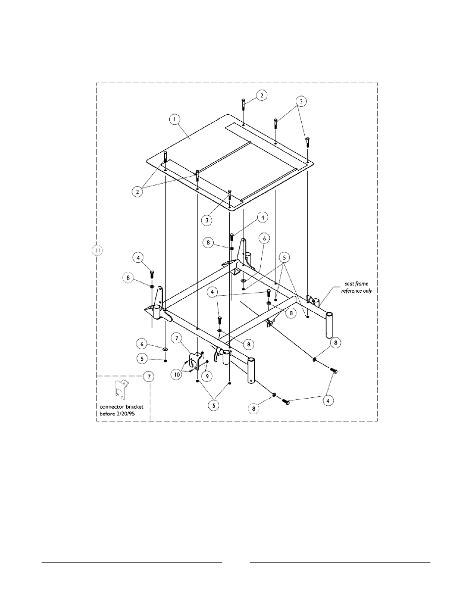 Seat pan and attaching hardware | Invacare Arrow User Manual | Page 47 / 240