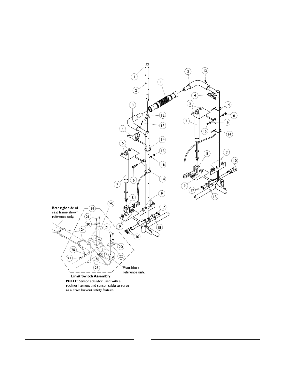 Recliner back assembly | Invacare Arrow User Manual | Page 58 / 240