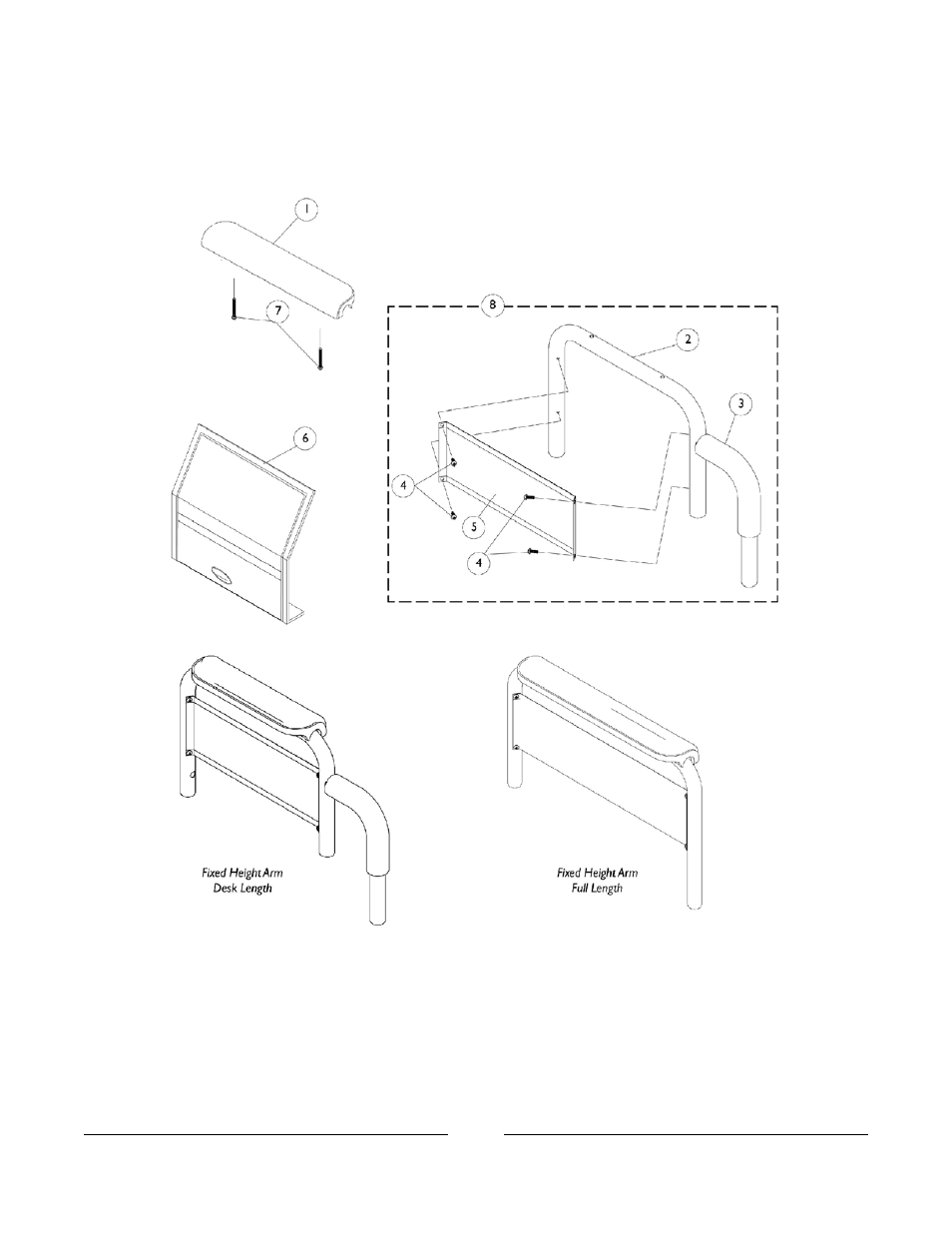 Fixed height arms | Invacare Arrow User Manual | Page 79 / 240