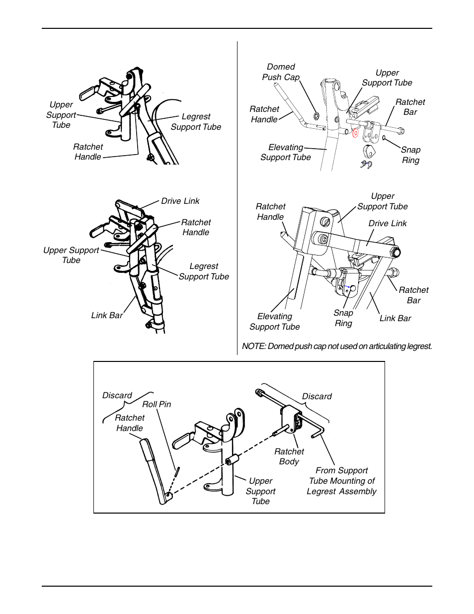 Invacare Articulating/Elevating Legrest User Manual | Page 2 / 8