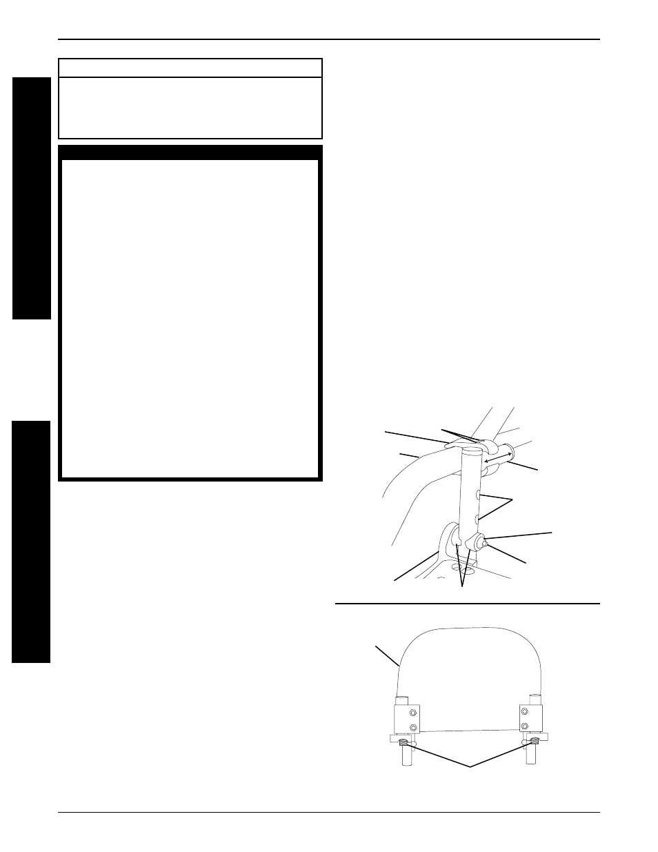 Adjusting/replacing flip-up footboard (figure 1) | Invacare Top End Terminator Jr. User Manual | Page 38 / 44