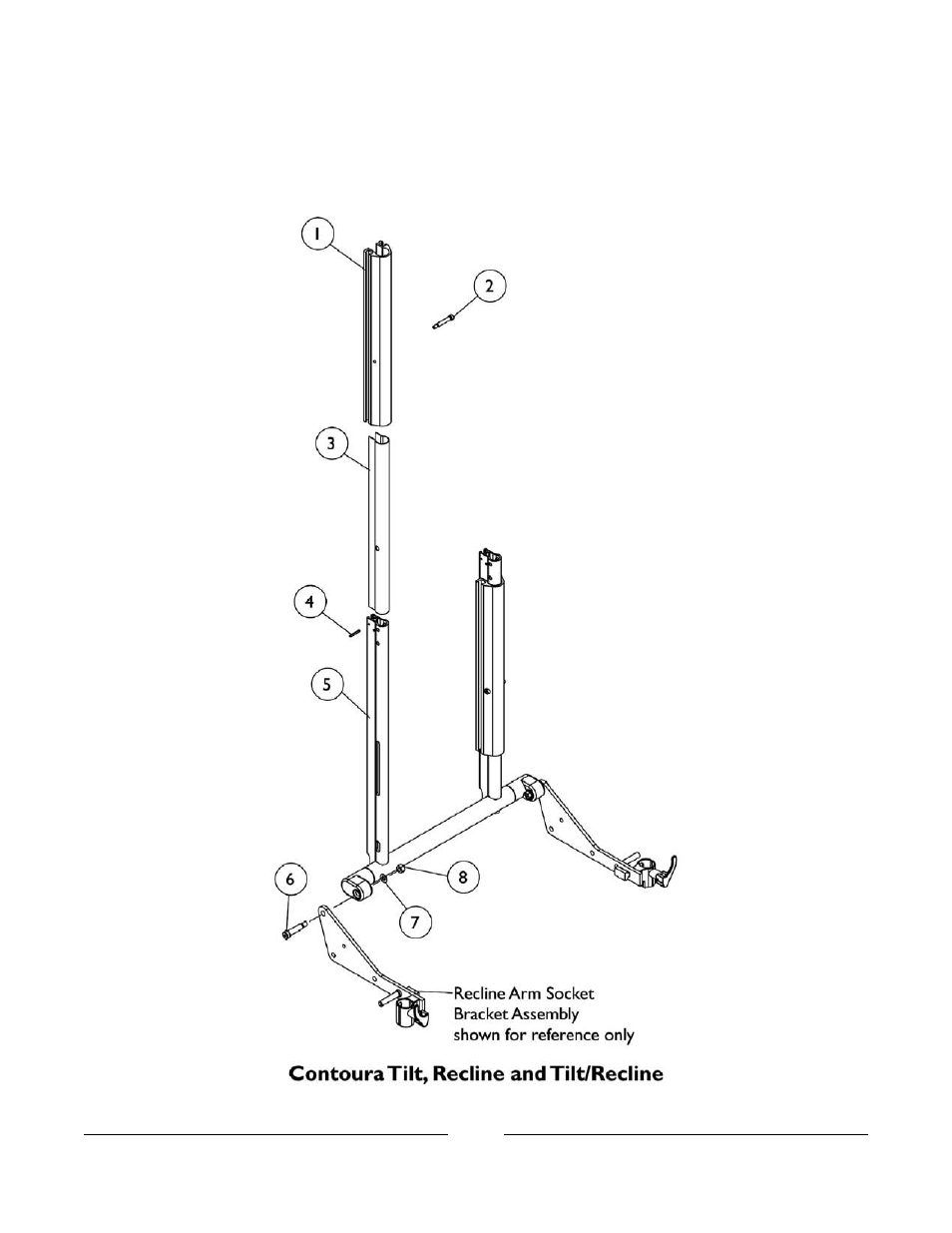 0050bodypart.pdf, Back frame, slide blocks and sleeves, For contoura seating | Invacare Formula User Manual | Page 112 / 203