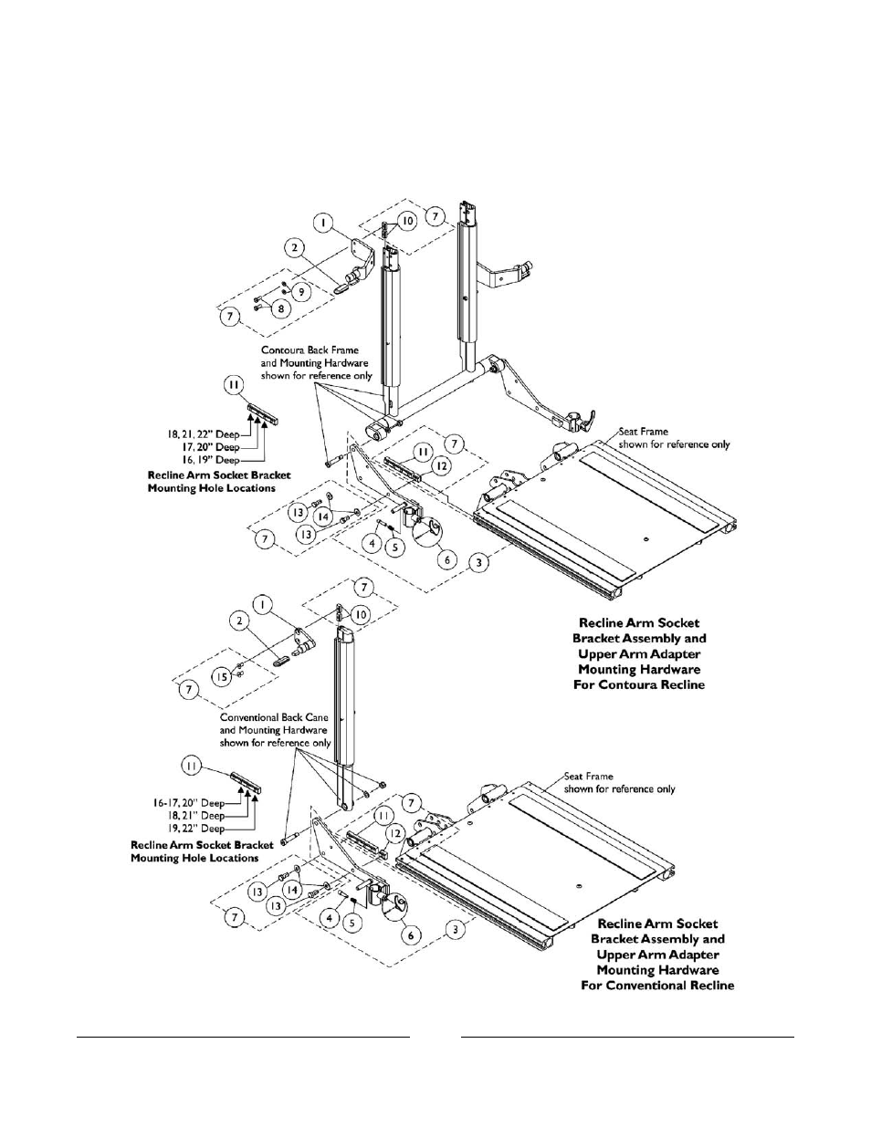 0060bodypart.pdf, Arm mounting hardware | Invacare Formula User Manual | Page 136 / 203