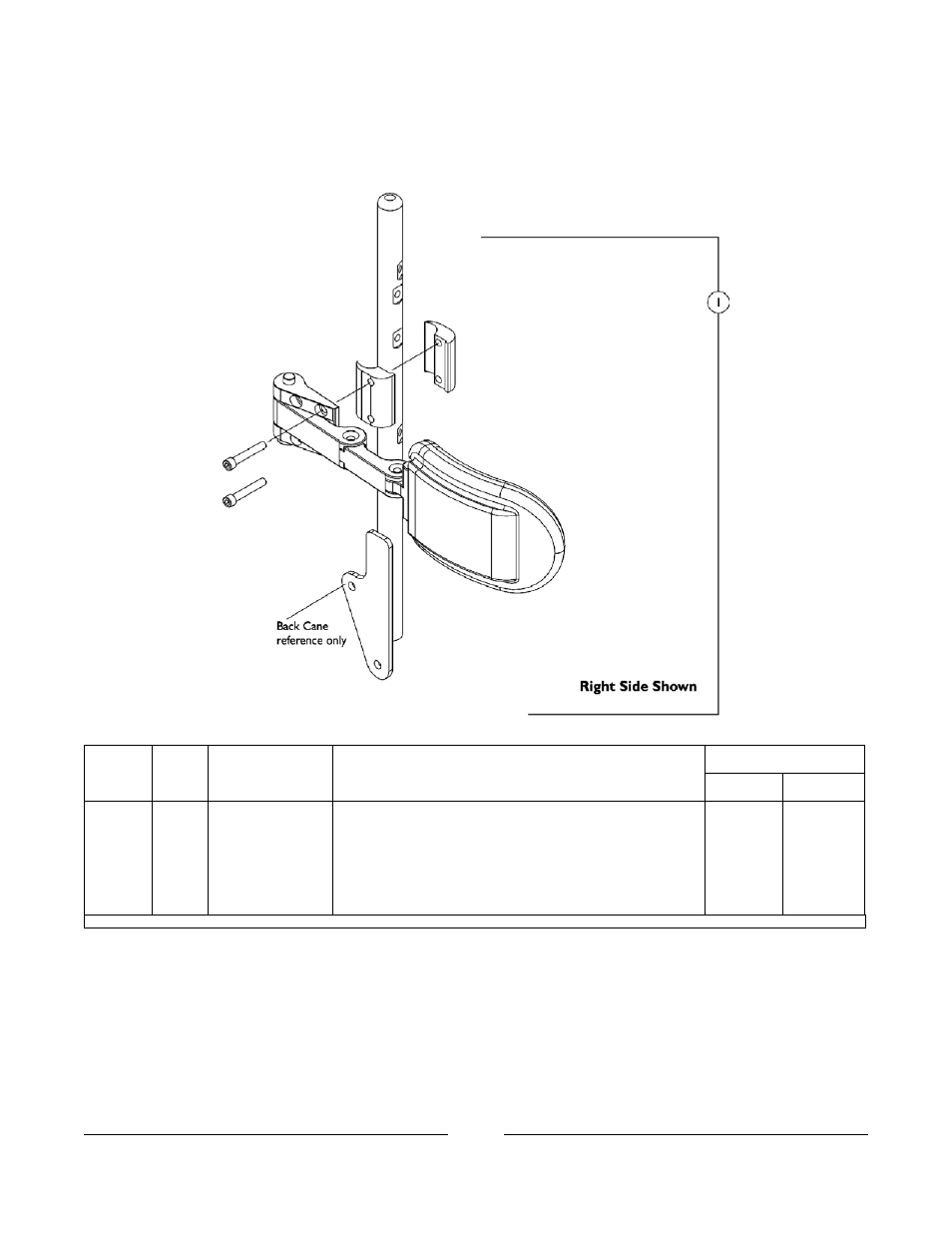 0076bodypart.pdf, Lateral support assembly, stealth twb-rpr/twb-rprl, Conventional tilt & tilt w/ bpo option | Invacare Formula User Manual | Page 168 / 203