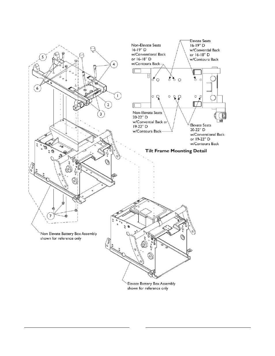 0024bodypart.pdf, Tilt frame and mounting hardware | Invacare Formula User Manual | Page 48 / 203