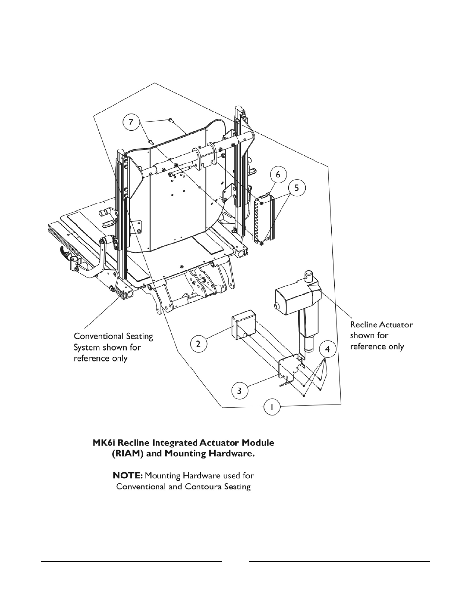 0030bodypart.pdf, Recline integrated actuator module (riam) | Invacare Formula User Manual | Page 60 / 203