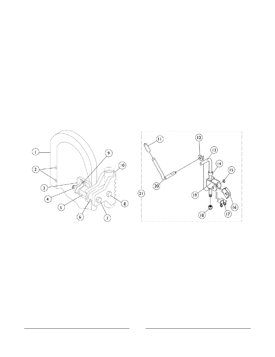 Legrest calf pads and ratchet assembly | Invacare Compass SPT User Manual | Page 101 / 122