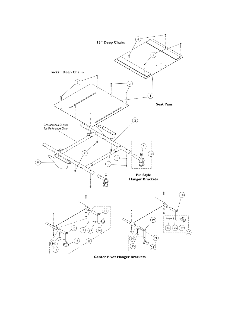 Seat pan, seat rails, shrouds, and hanger brackets | Invacare Compass SPT User Manual | Page 17 / 122