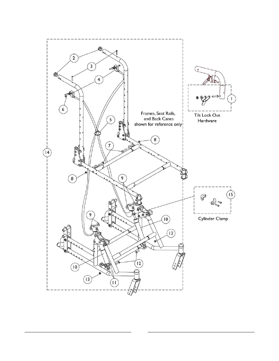 Tilt hardware | Invacare Compass SPT User Manual | Page 21 / 122