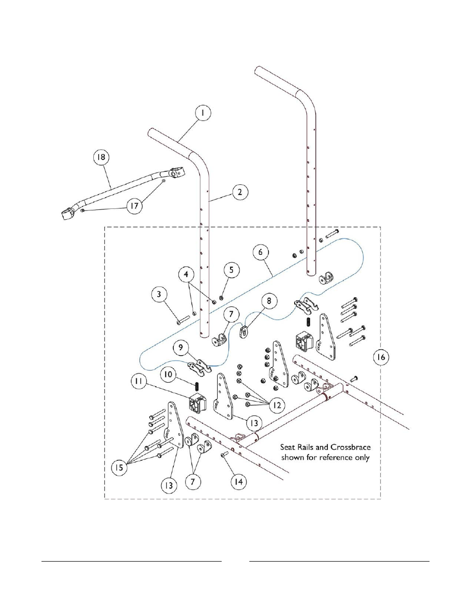 Back canes and backrest hardware | Invacare Compass SPT User Manual | Page 23 / 122