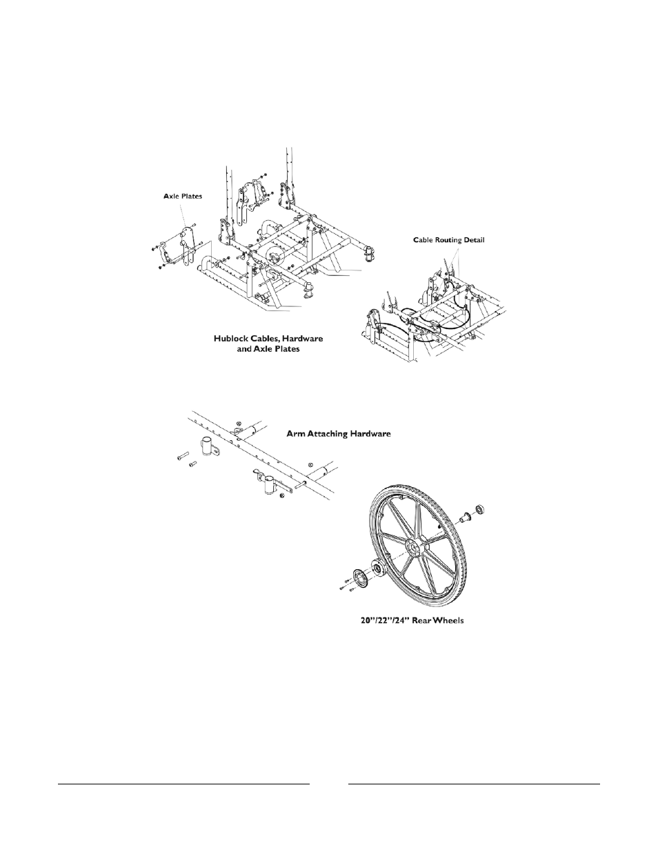 Wheel locks - hublock retro-fit kits | Invacare Compass SPT User Manual | Page 63 / 122